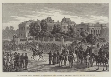 The Palace of Prince Alexander of Bulgaria at Sofia, Where He Was Taken Prisoner by the Conspirators